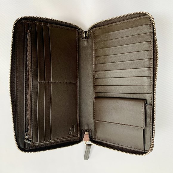 Gucci Microguccissima Zip Around Long Wallet Brown new with dustbag - Picture 5 of 7